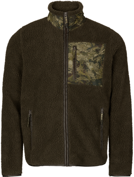 Sweatshirt polaire pour homme, avec col montant et fermeture éclair, c