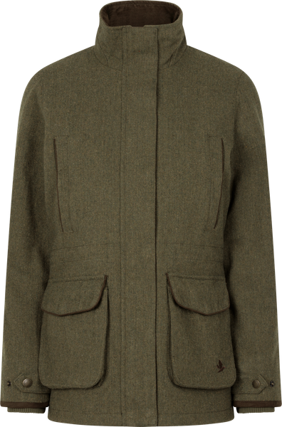 Veste en tweed gris / noir pour femme | Sandro Paris