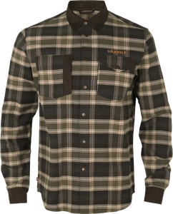 Chemise à Manches Longues Härkila Pour Homme – Coupe Moderne, Tissu Brossé Coton, Poches Poitrine – Style Scandinave